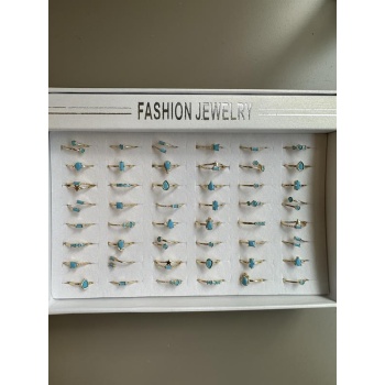 48li Taşlı Yüzük - Altın