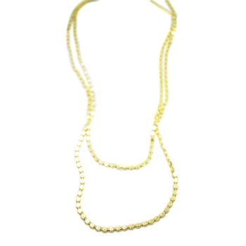 Ezme Zincir Kolye - 90cm - Altın