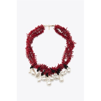 Mercan Kolye - Kırmızı