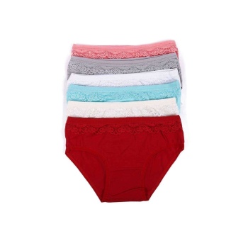 6 adet Kız Çocuk Dantelli Kız Bikini 408