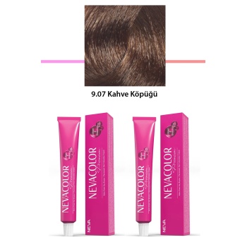 2 li Set Premium 9.07 Kahve Köpüğü - Kalıcı Krem Saç Boyası 2 X 50 g Tüp