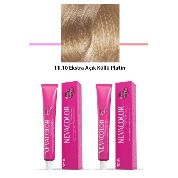 2 li Set Premium 11.10 Ekstra Açık Küllü Platin - Kalıcı Krem Saç Boyası 2 X 50 g Tüp