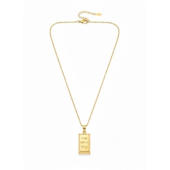 Külçe Altın Kolye - Küçük Boy -