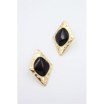 Üçgen Küpe - Siyah