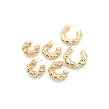 3lü Halka Küpe - Altın