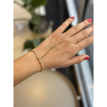 Taşlı Bilezik Şahmeran - Altın