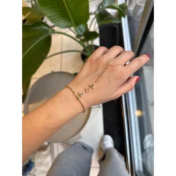 Taşlı Bilezik Şahmeran - Altın