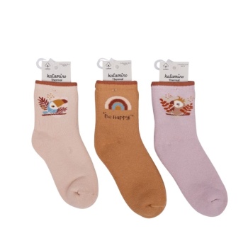 NessiWorld Yunela Kız Havlu Soket Çorap 250257 Asorti