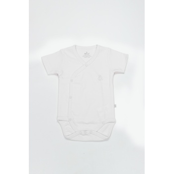 Organik Natural Basic Style Kruvaze Yarım Kol Body BS17101 Beyaz