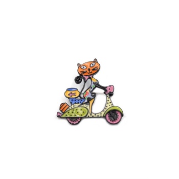 Kedi Broş - ÇOK RENKLİ