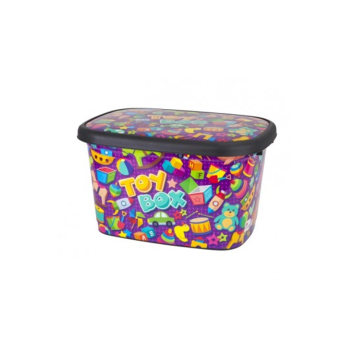 Dekorlu Oyuncak Kutusu Büyük 25 Lt. Royaleks-M11295
