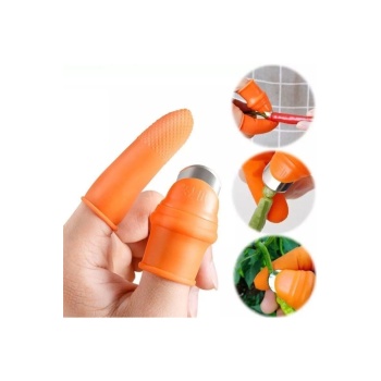 Pratik Baş Parmak Koruyucu Eldiven Sebze Meyve Soyucu Kesme Ayıklayıcı Silikon Aparat