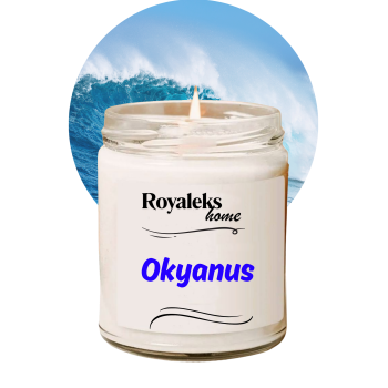 Doğal Özel Seri Kokulu Dekoratif Kavanoz Mum 210 cc - Okyanus Esansı - RYL