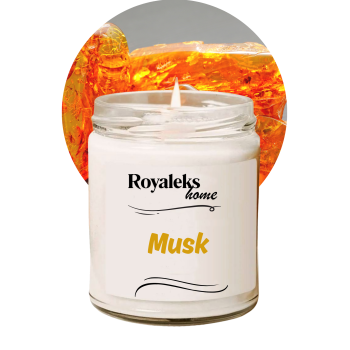 Doğal Özel Seri Kokulu Dekoratif Kavanoz Mum 210 cc - Musk Esansı - RYL