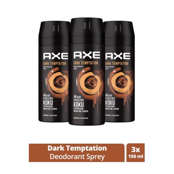 3 Adet Axe Dark Temptatıon Bay Parfüm Kofre 150 ml