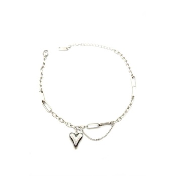 Kalp Halhal - Gümüş