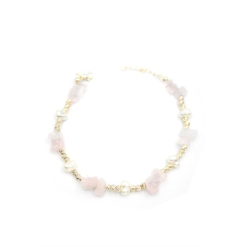 Dorika Taş Halhal - Pembe