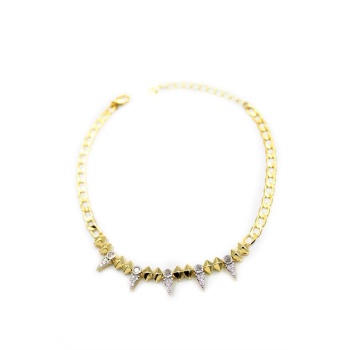 Taşlı Vip Halhal - Altın