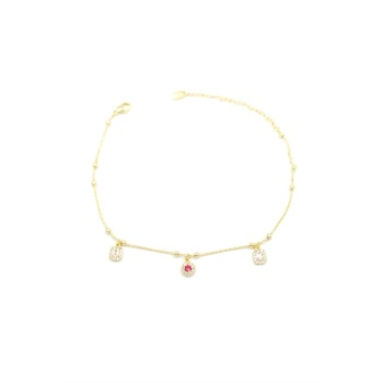 Taşlı Halhal - Altın