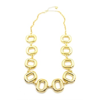 Metal Şekilli Kolye - Altın