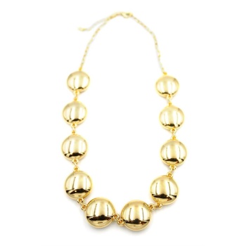 Metal Şekilli Kolye - Altın