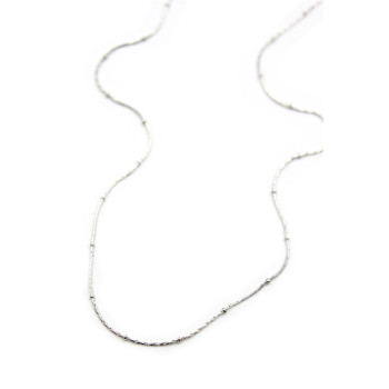 Boncuklu Zincir Kolye - Gümüş