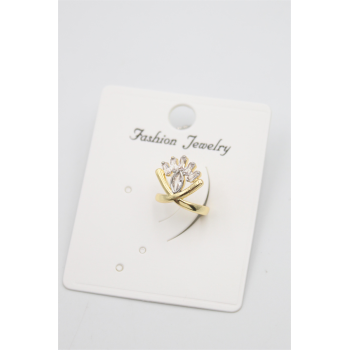 Taşlı Kıkırdak Küpe - Altın