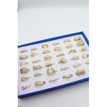 36lı Xuping Yüzük Seti - Altın