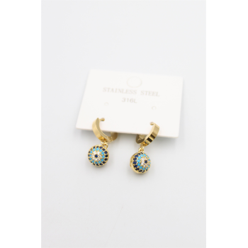 Nazar Küpe - Altın