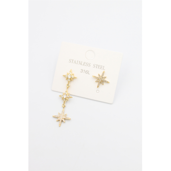 Kuzey Yıldızı Küpe - Altın