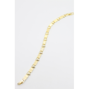 Taşlı Vip Bileklik - Altın