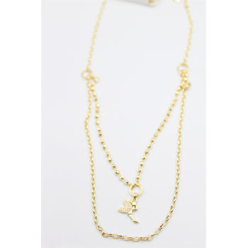 Dorika Zincir Melek Kolye - Altın