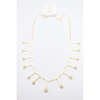 Yıldız Sallantılı Kolye - Altın