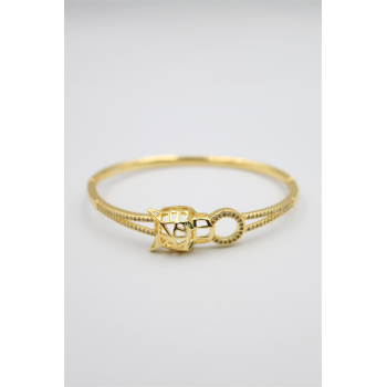 Taşlı Vip Bilezik - Altın