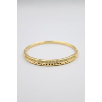 Taşlı Vip Bilezik - Altın