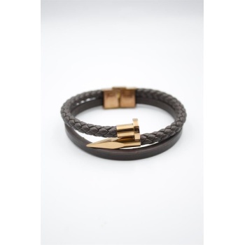 Deri Çivi Bileklik - Rose