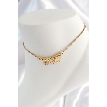 316L Çelik Gold Renk Yaşam Ağacı Figür Kadın HalHal - TJ-HH1524