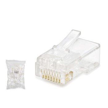 Cat5 Konnektör Rj45 100Lü Paket Şeffaf HDX5007