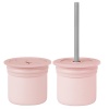 Ham+Hüp Pipetli Silikon Bardak Seti Pinky Pink / Powder Grey