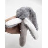  Tutmalı Peluş Mini Tavşan 842 Gri