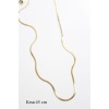 İnce İtalyan Zincir Çelik Kolye (45cm) - Altın