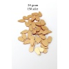 Oya Abiye Bileklik Kolye Pleksi Metalik Plastik Pul Altın Renk 24 gram 150 adet - BNC544