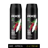 2 Adet Axe Africa Erkek Deodorant Sprey 150 ml