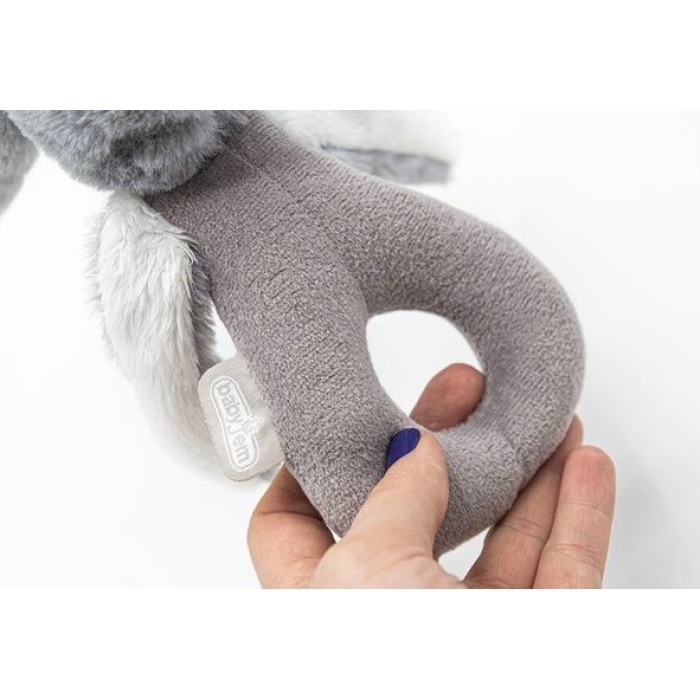  Tutmalı Peluş Mini Tavşan 842 Gri