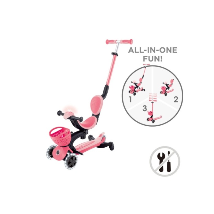 360 Scooter (Işıklı) Koyu Pastel Pembe