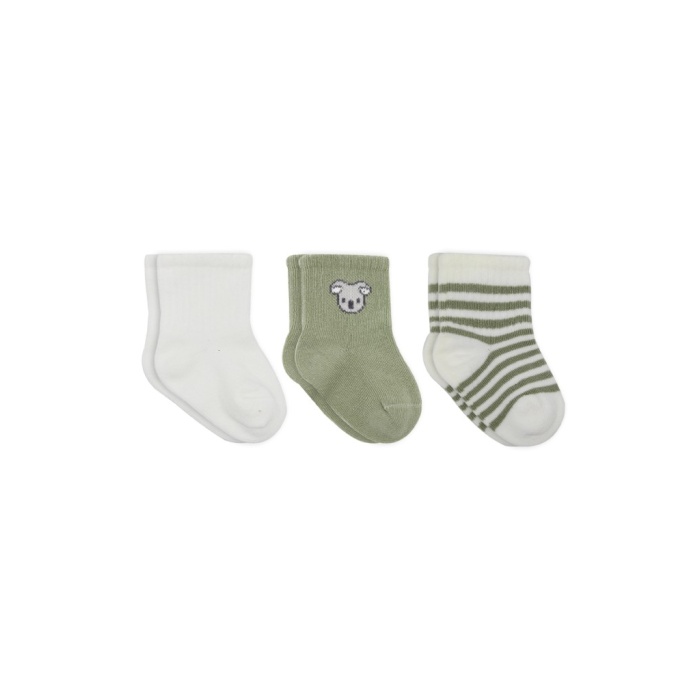 Koala Boy 3lü Penye Soket Çorap 10133 Ekru
