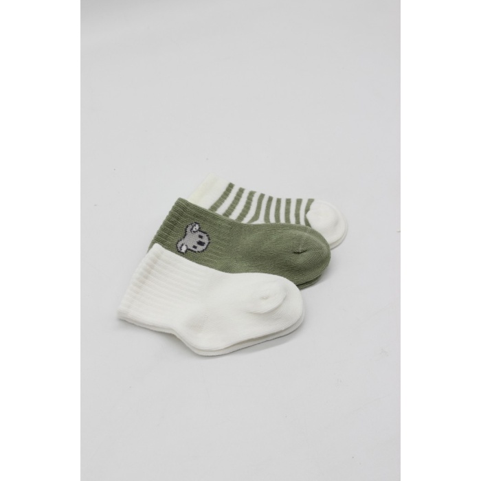 Koala Boy 3lü Penye Soket Çorap 10133 Ekru