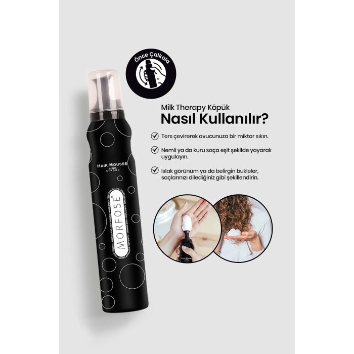 Extra Strong Saç Köpük 200 ML - Ekstra Hacim Tutuş - mrfs