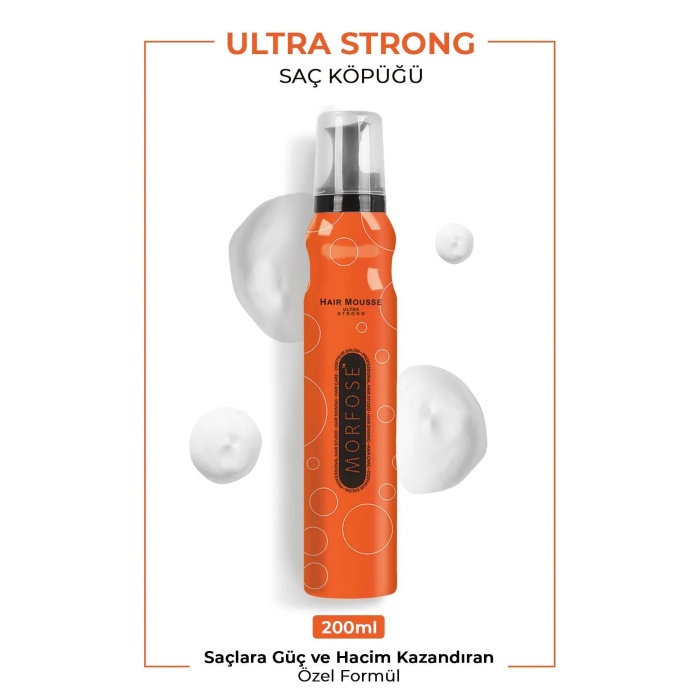 Ultra Strong Saç Köpük 200 ML - Ultra Güçlü Tutuş - mrfs