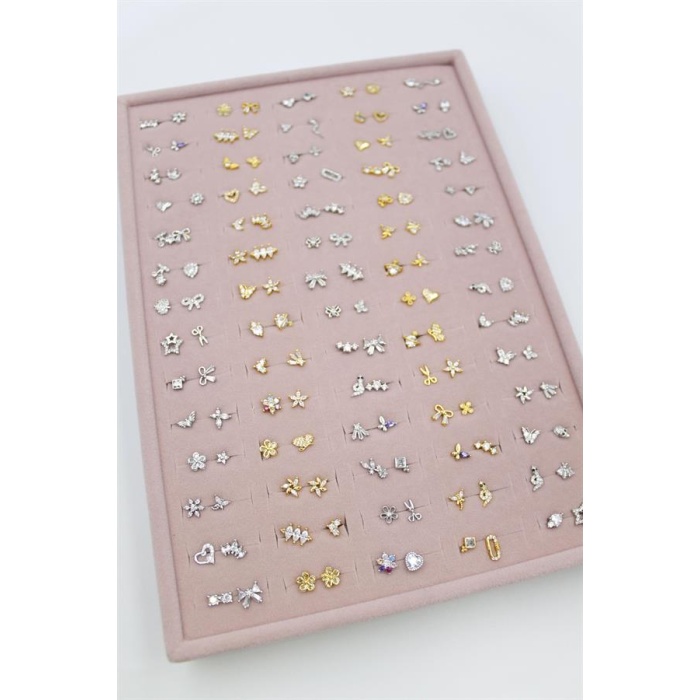 140lı Standlı Tragus Küpe - ÇOK RENKLİ